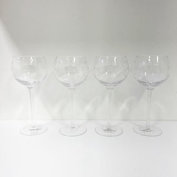 kate spade Dining Kate Spade Lenox Larabee Dot Balloon Crystal Wine